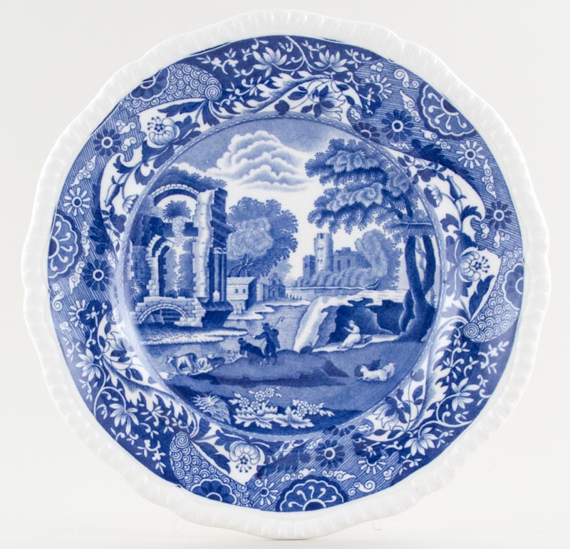 Plate gadrooned rim c1935